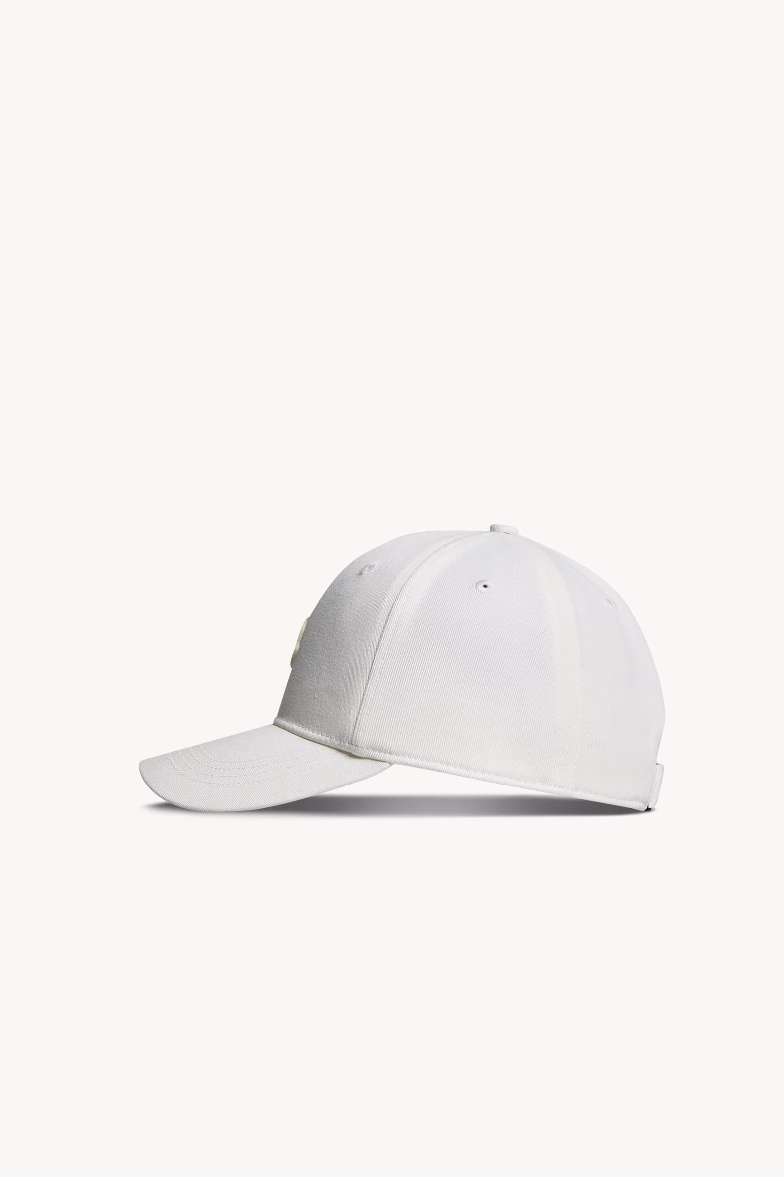 Cotton Gabardine Baseball Cap Boy White Moncler 3